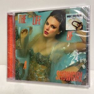 New/Sealed The Life of a Showgirl CD w/ Poster Taylor Swift
